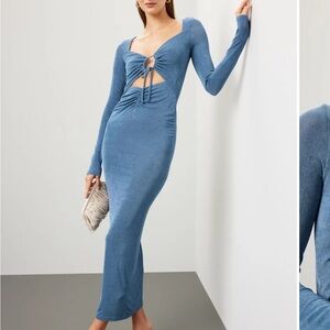 MINKPINK Blue Maxi Dress size small